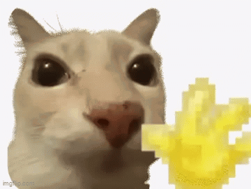 Waving cat meme